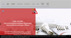 Desktop Screenshot of electricite-favier.com
